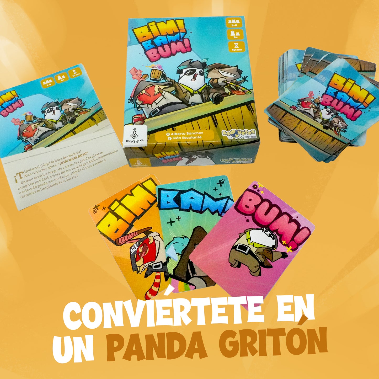 Bim Bam Bum, Juego de Mesa, Detestable Games