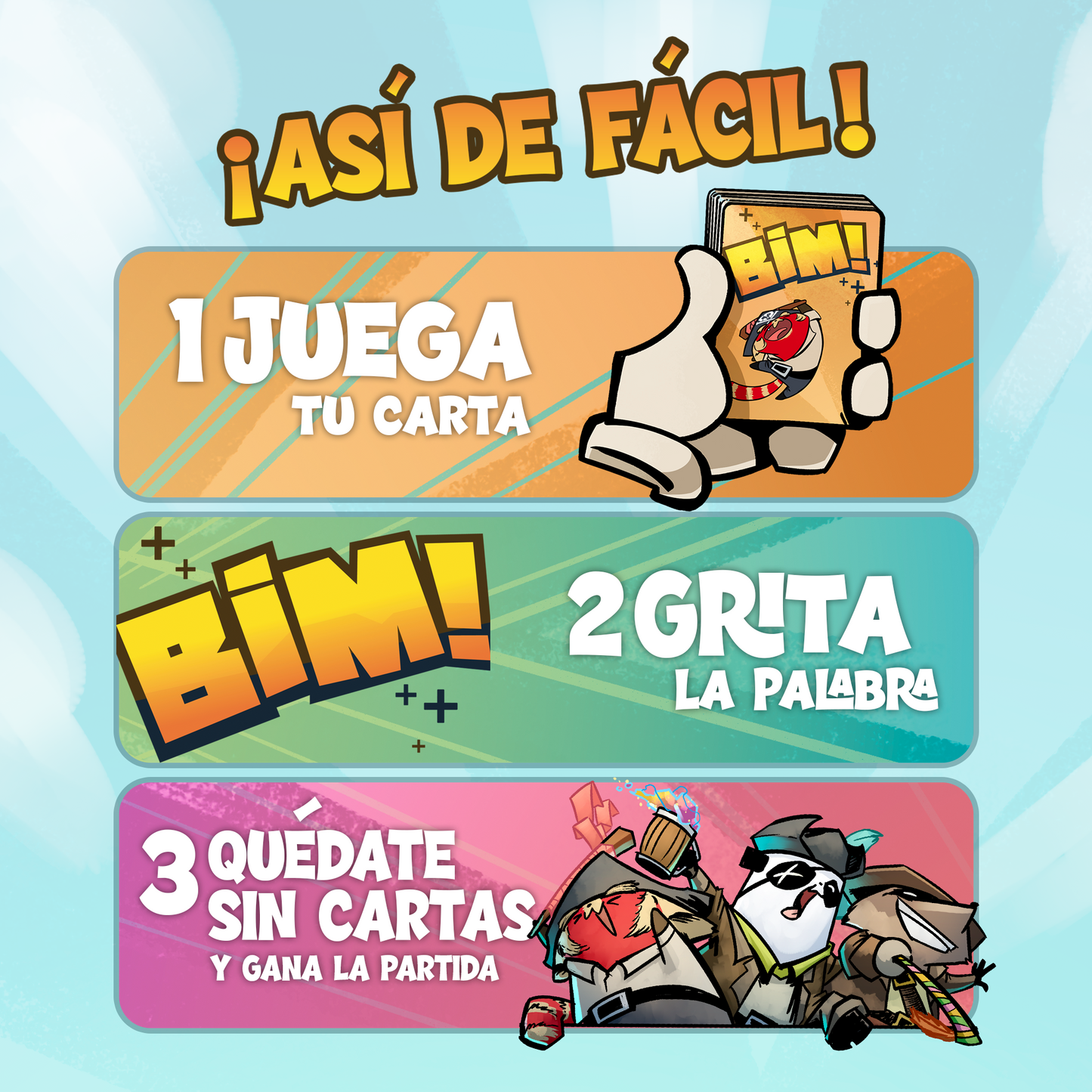 Bim Bam Bum, Juego de Mesa, Detestable Games