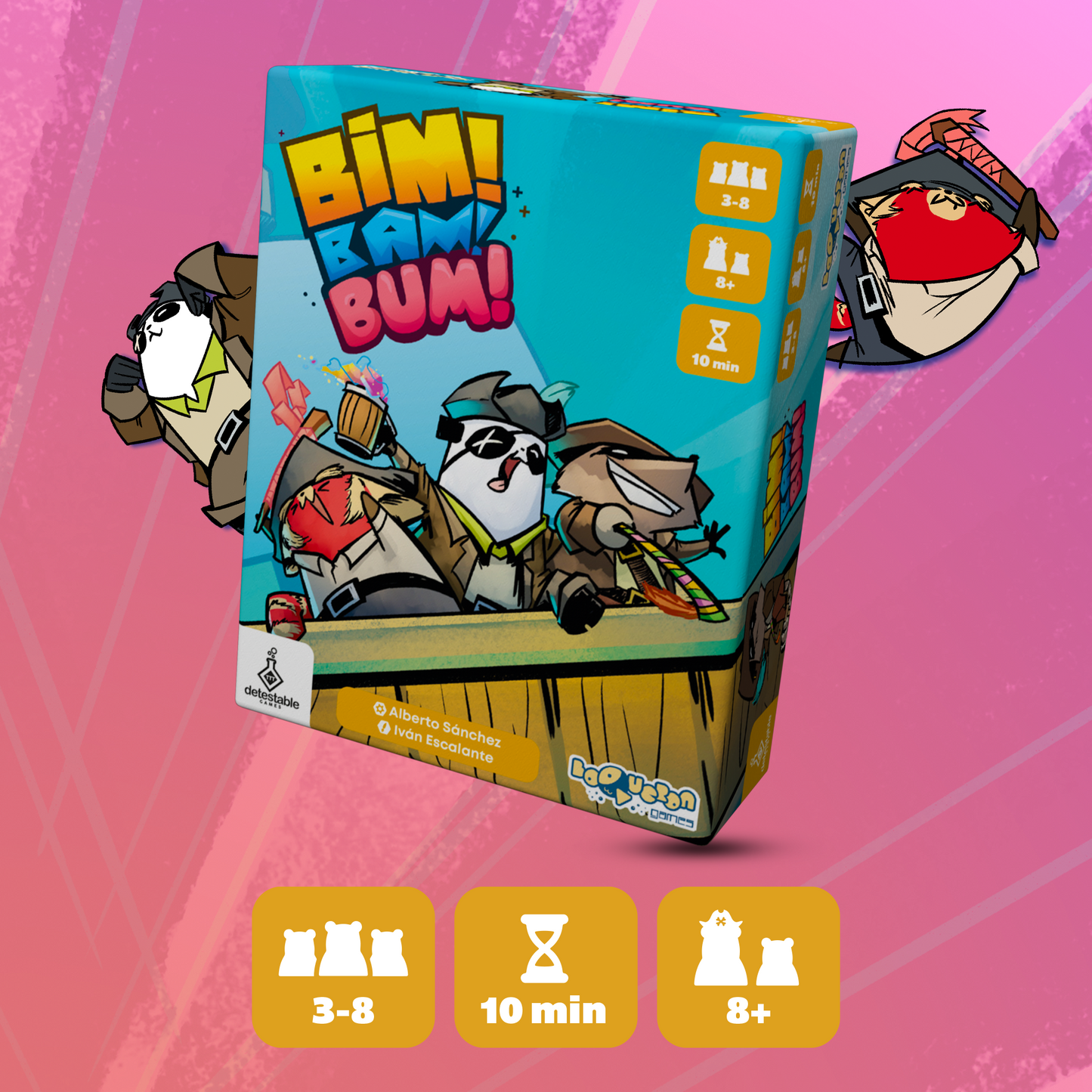 Bim Bam Bum, Juego de Mesa, Detestable Games