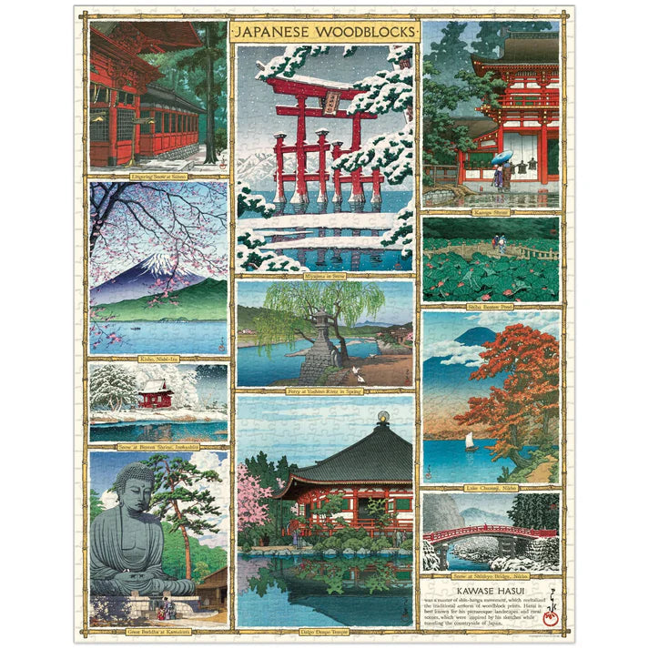 Rompecabezas Vintage Japanese Woodblocks