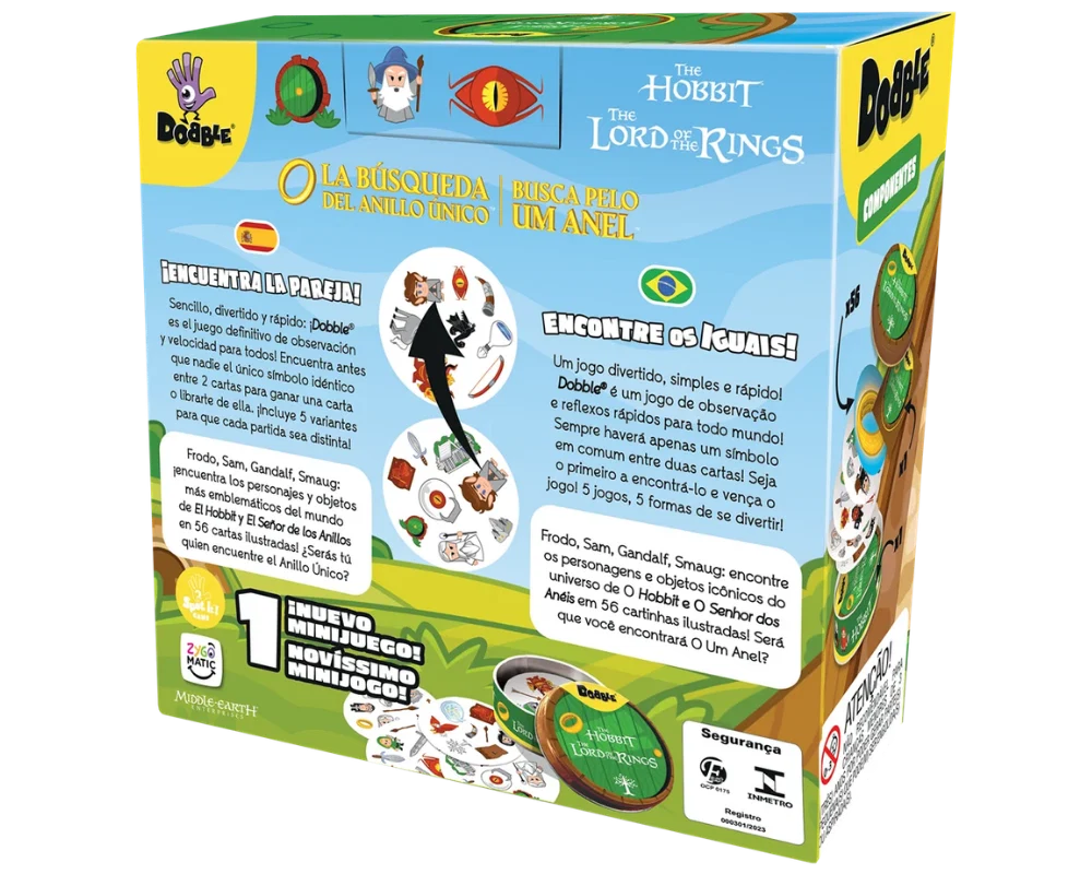 Dobble El Señor de los Anillos: Juego de Mesa en Español. Asmodee