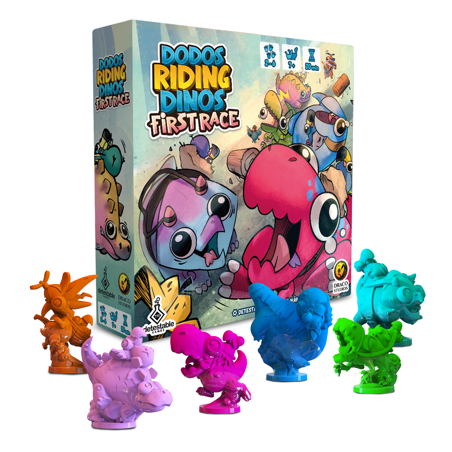 Dodos Riding Dinos: First Race, Juego de Mesa Draco Studios
