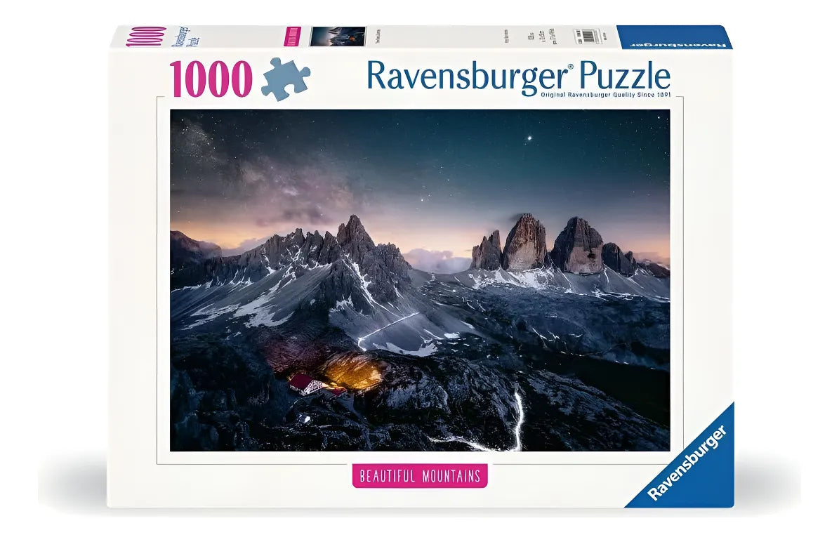 Las Tres Cimas, Dolomitas: Rompecabezas Ravensburger de 1000 piezas