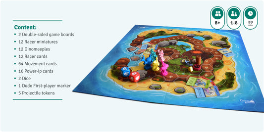 Dodos Riding Dinos 3RD, Juego de Mesa Draco Studios