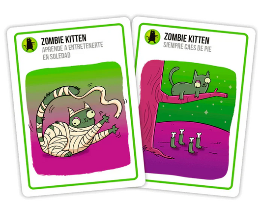 Zombie Kittens Juego de mesa Exploding Kittens