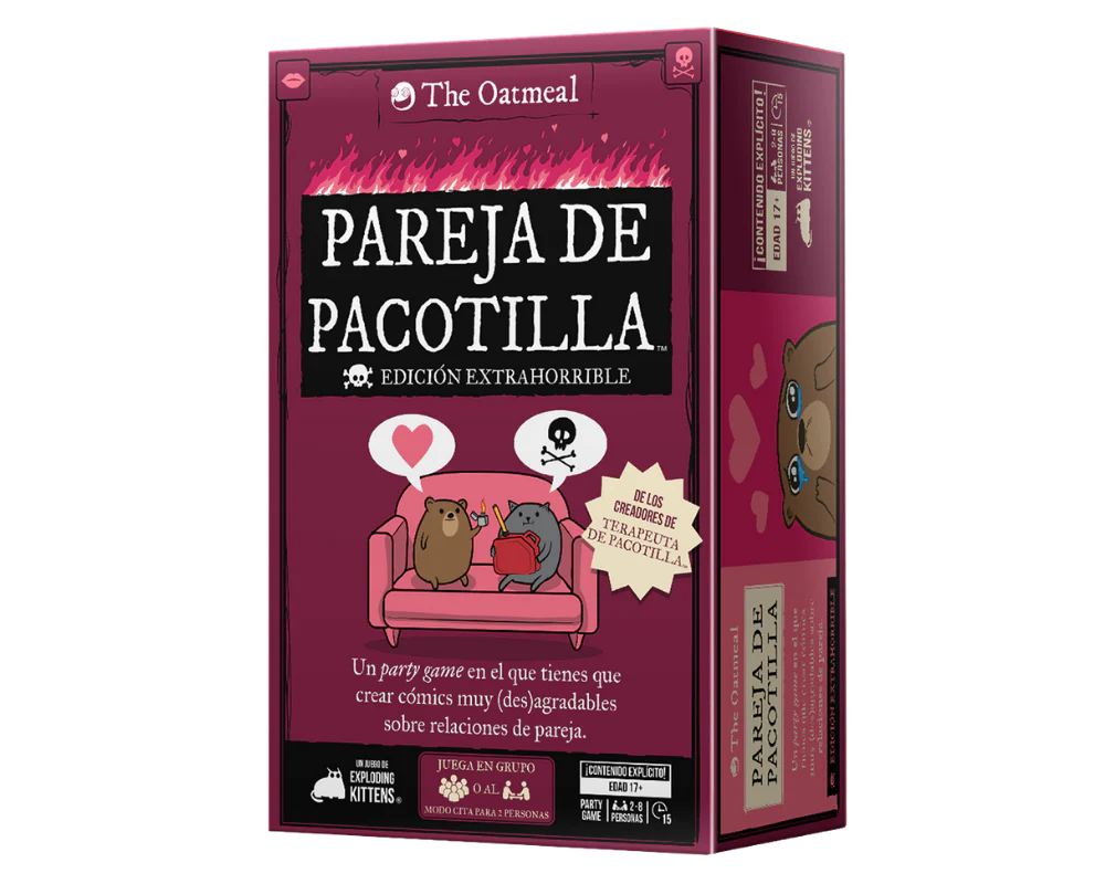 Pareja de Pacotilla. Juego de Mesa Exploding Kittens en Español. Edad 18+