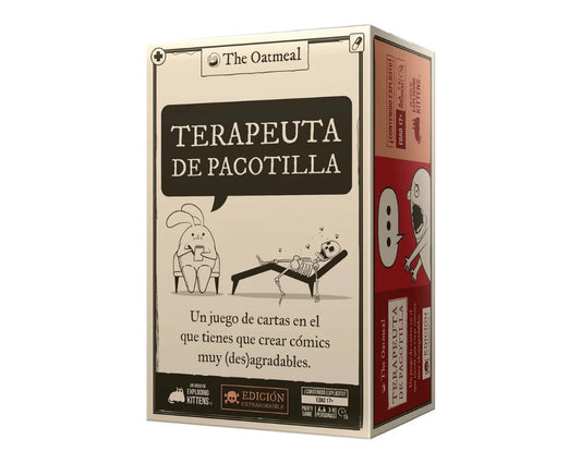 Terapeuta de Pacotilla. Juego de Mesa Exploding Kittens en Español. Edad 18+