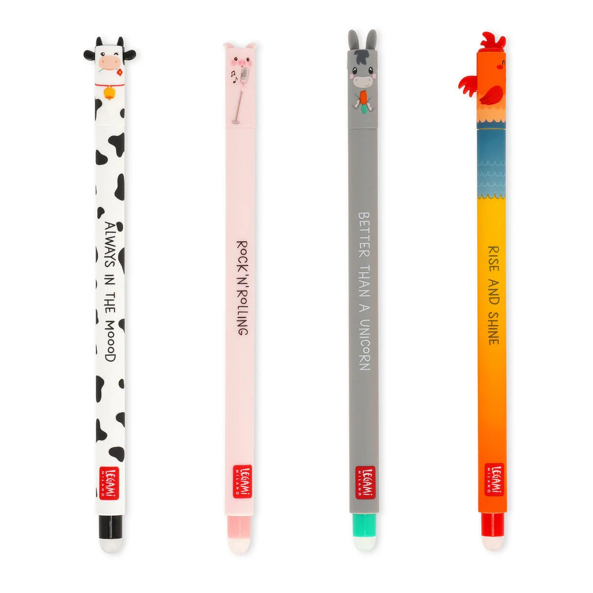 Set 4 Plumas Borrables Granja, Legami