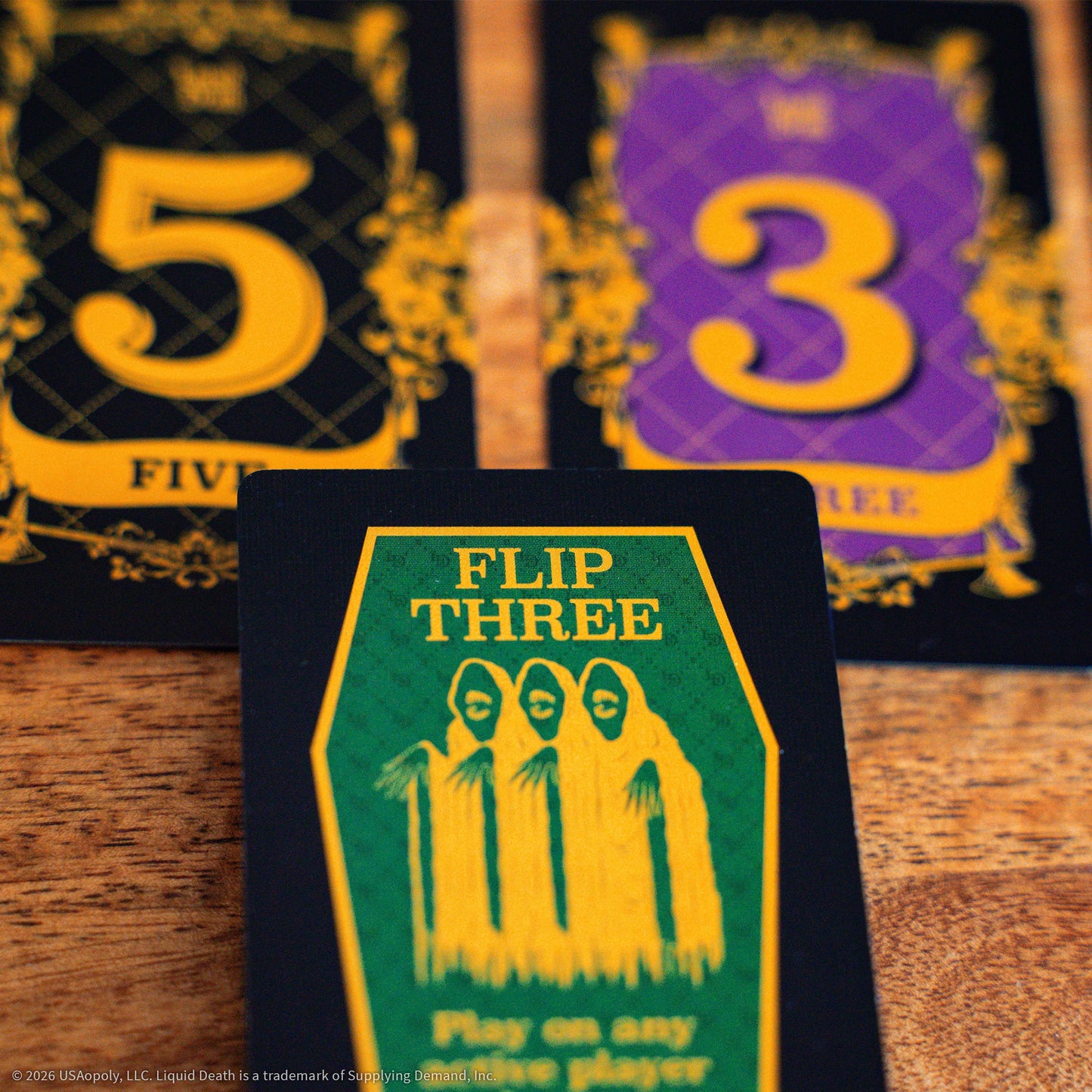 Flip 7 Liquid Death, Juego de Mesa USAopoly