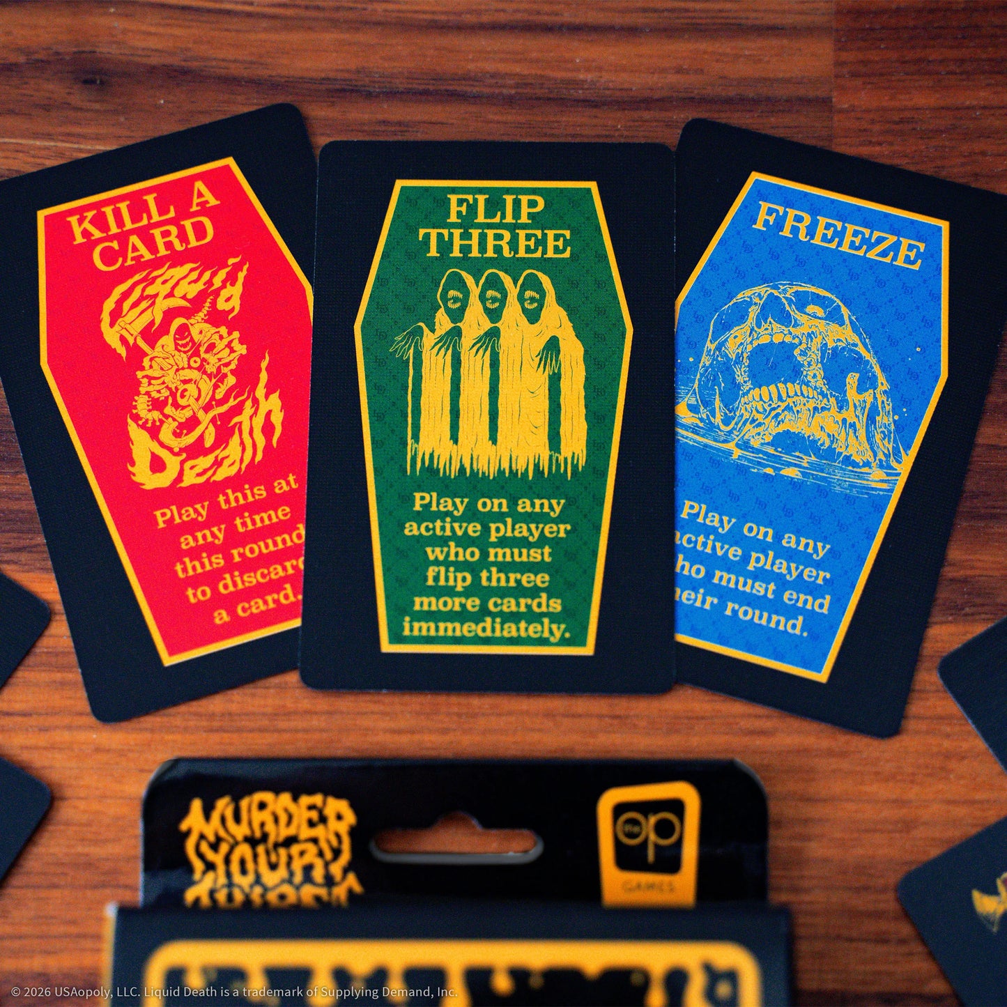 Flip 7 Liquid Death, Juego de Mesa USAopoly