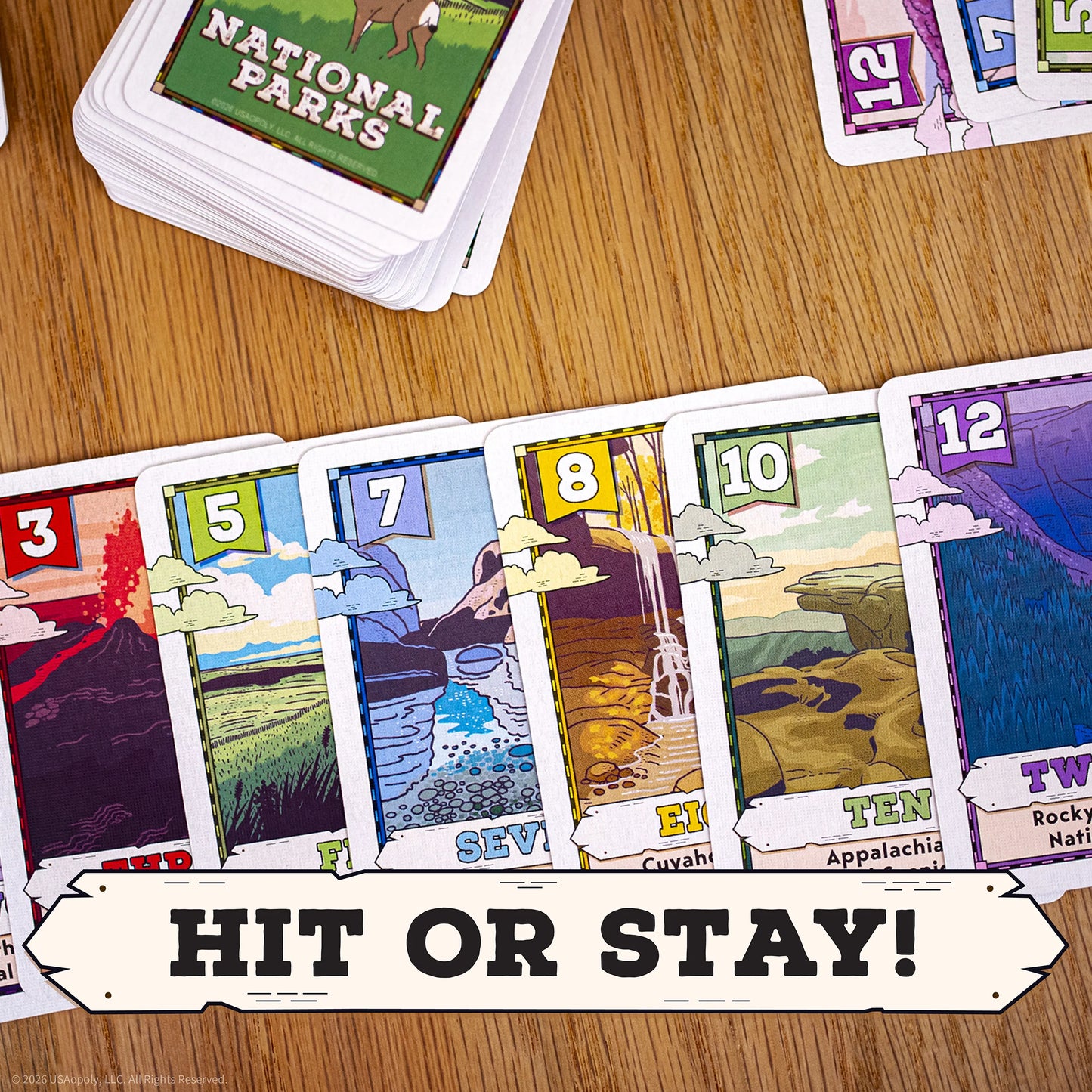 Flip 7 National Parks, Juego de Mesa USAopoly