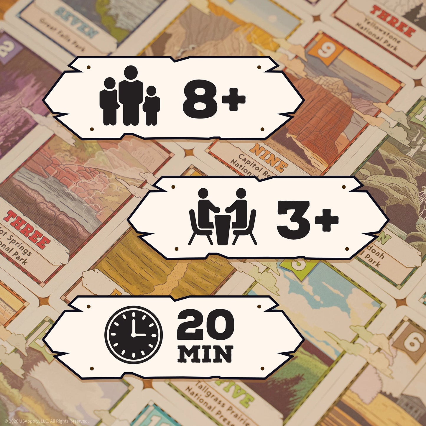 Flip 7 National Parks, Juego de Mesa USAopoly