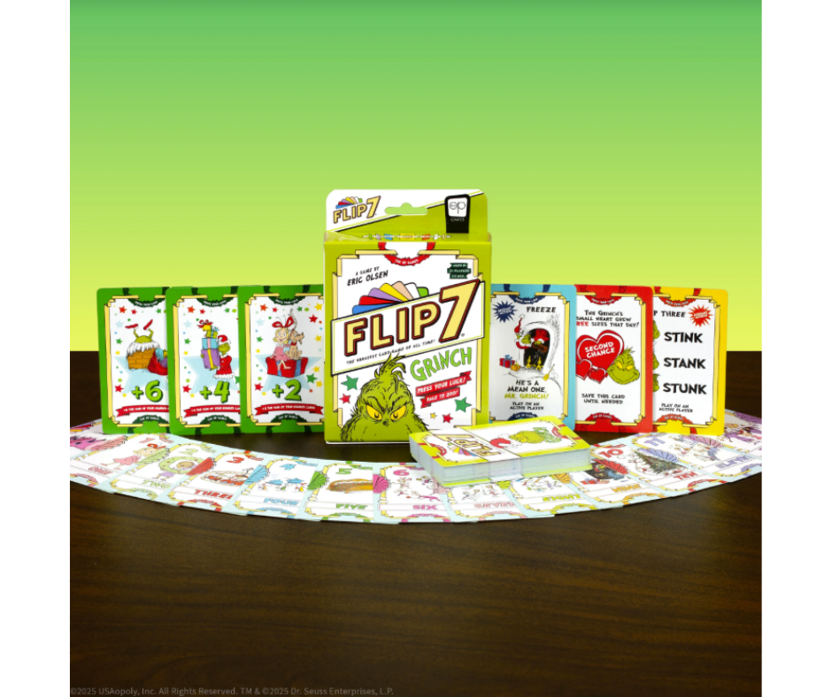 Flip 7: El Grinch, Juego de Mesa USAopoly