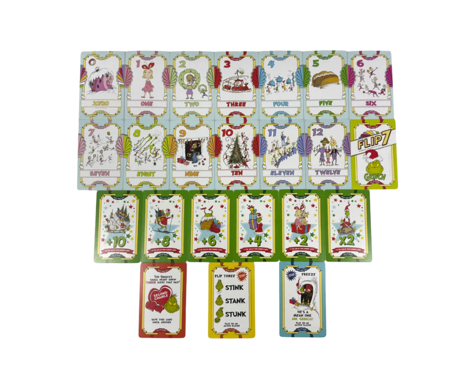 Flip 7: El Grinch, Juego de Mesa USAopoly