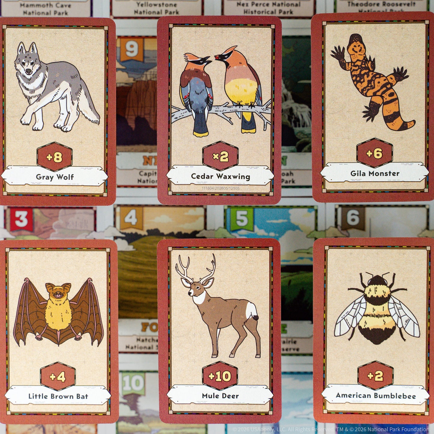 Flip 7 National Parks, Juego de Mesa USAopoly