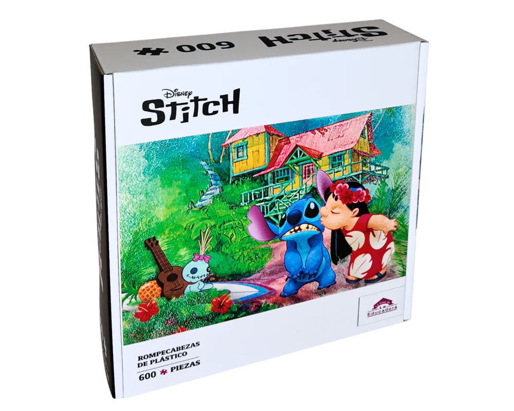 Rompecabezas Lilo Y Stitch Disney 600 Piezas De Plástico
