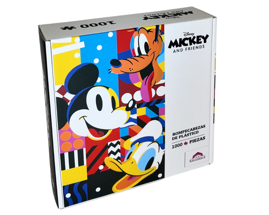 Rompecabezas Mickey, Donald y Pluto Disney 1000 Piezas De Plástico