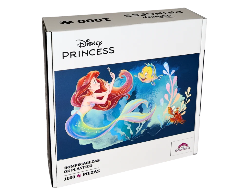 La Sirenita y Sus Amigos Disney 1000 Piezas, Rompecabezas De Plástico