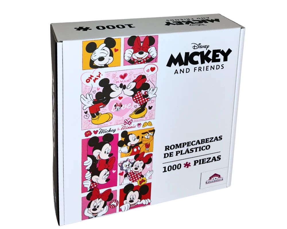 Rompecabezas Panorámico Mickey y Minnie 2 Disney 1000 Piezas De Plástico