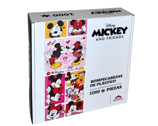 Rompecabezas Panorámico Mickey y Minnie 2 Disney 1000 Piezas De Plástico