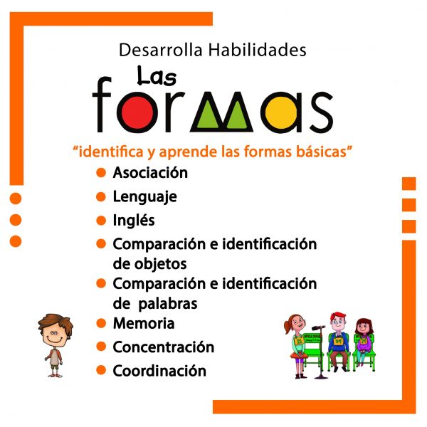 Las formas (español-inglés), Educativos Totte