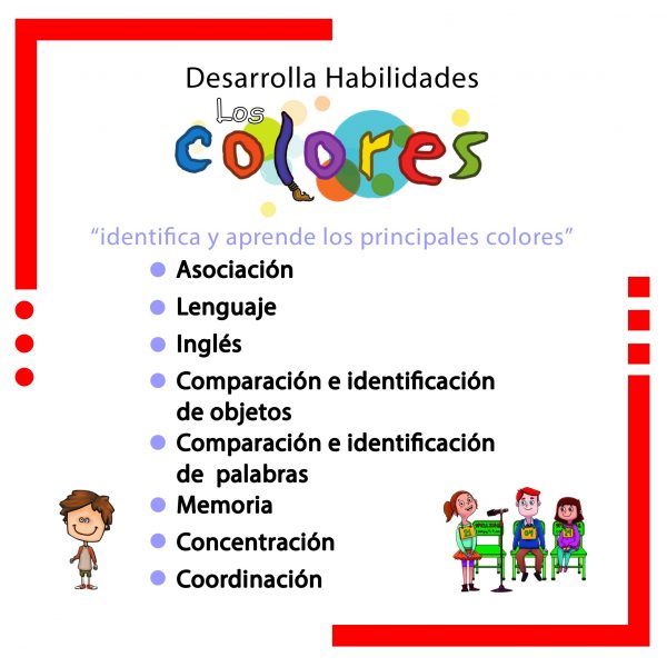 Los colores (español-inglés), Educativos Totte