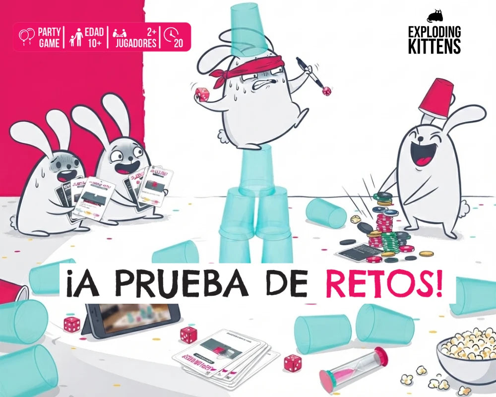 ¡A Prueba de Retos! Juego de Mesa Exploding Kittens en Español