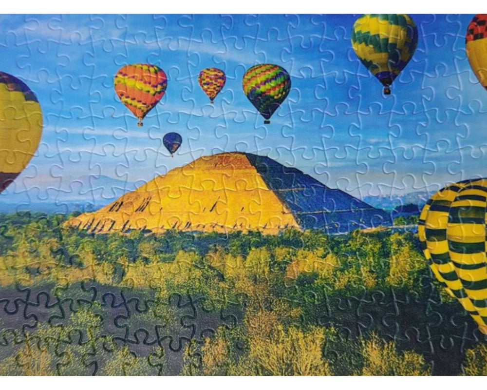 Pirámide del Sol, Teotihuacán: Rompecabezas 150 Piezas Miniatura PieceRelax