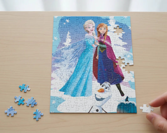 Frozen 150 Piezas, Rompecabezas Miniatura de Plástico Disney