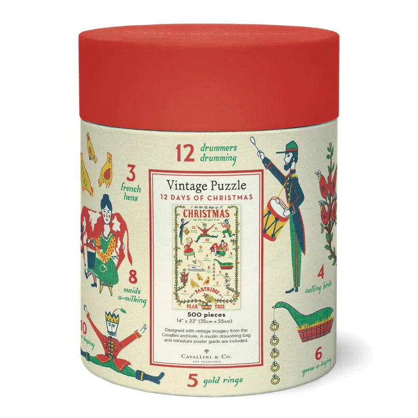 Rompecabezas Vintage Christmas Twelve (Navidad)