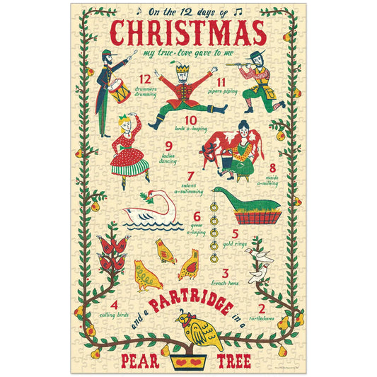 Rompecabezas Vintage Christmas Twelve (Navidad)