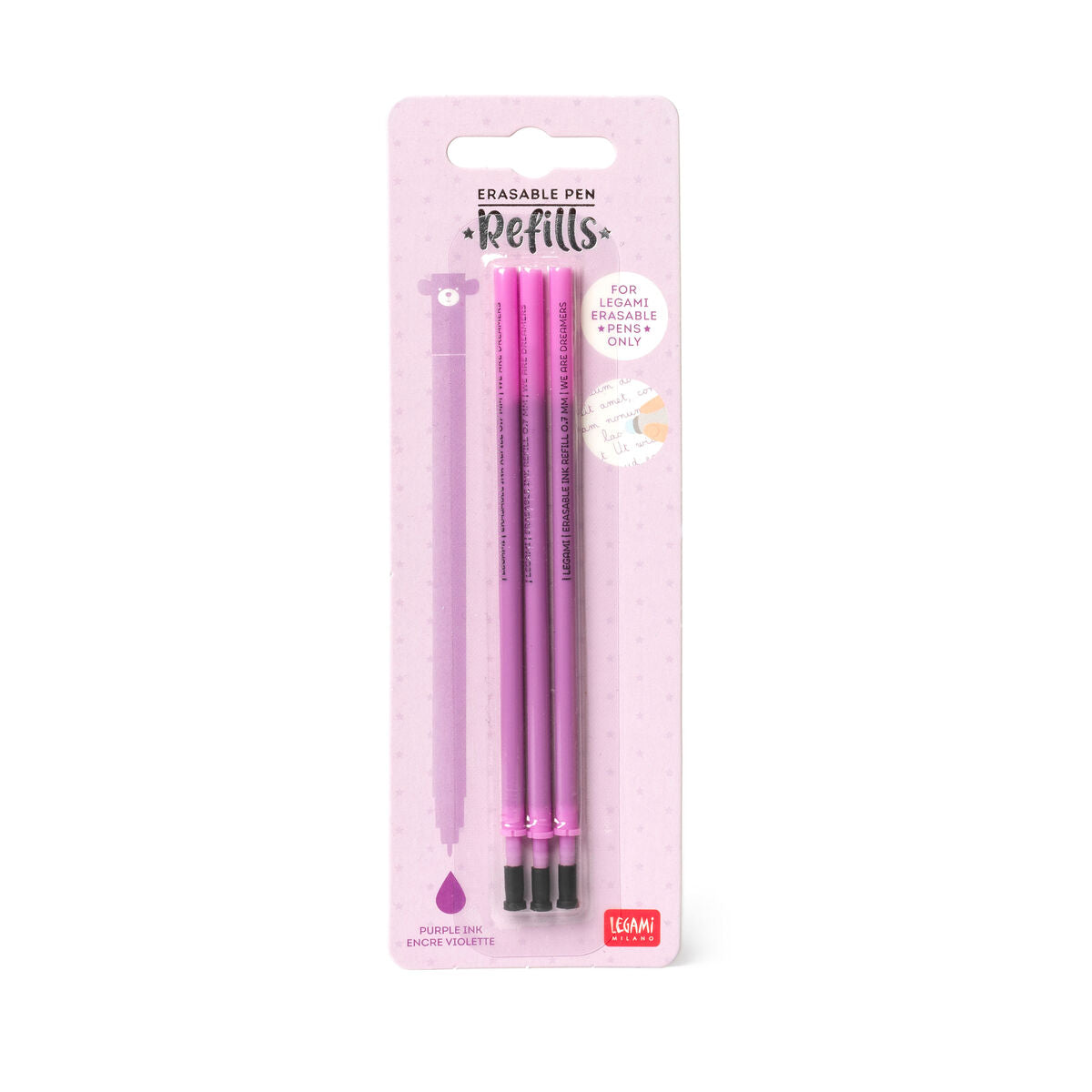 Repuesto Pluma Borrable Morado, 1 unidad, Legami