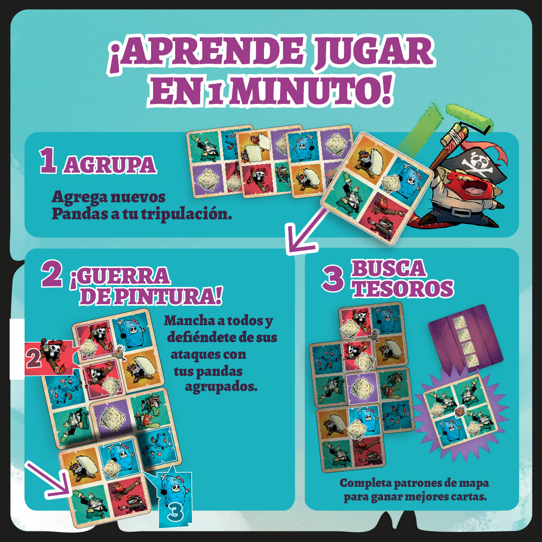 Regroup Panda Crew, Juego de Mesa, Detestable Games