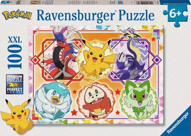 Pokemon Scarlet and Violet Legends: Rompecabezas 100 Piezas Ravensburger