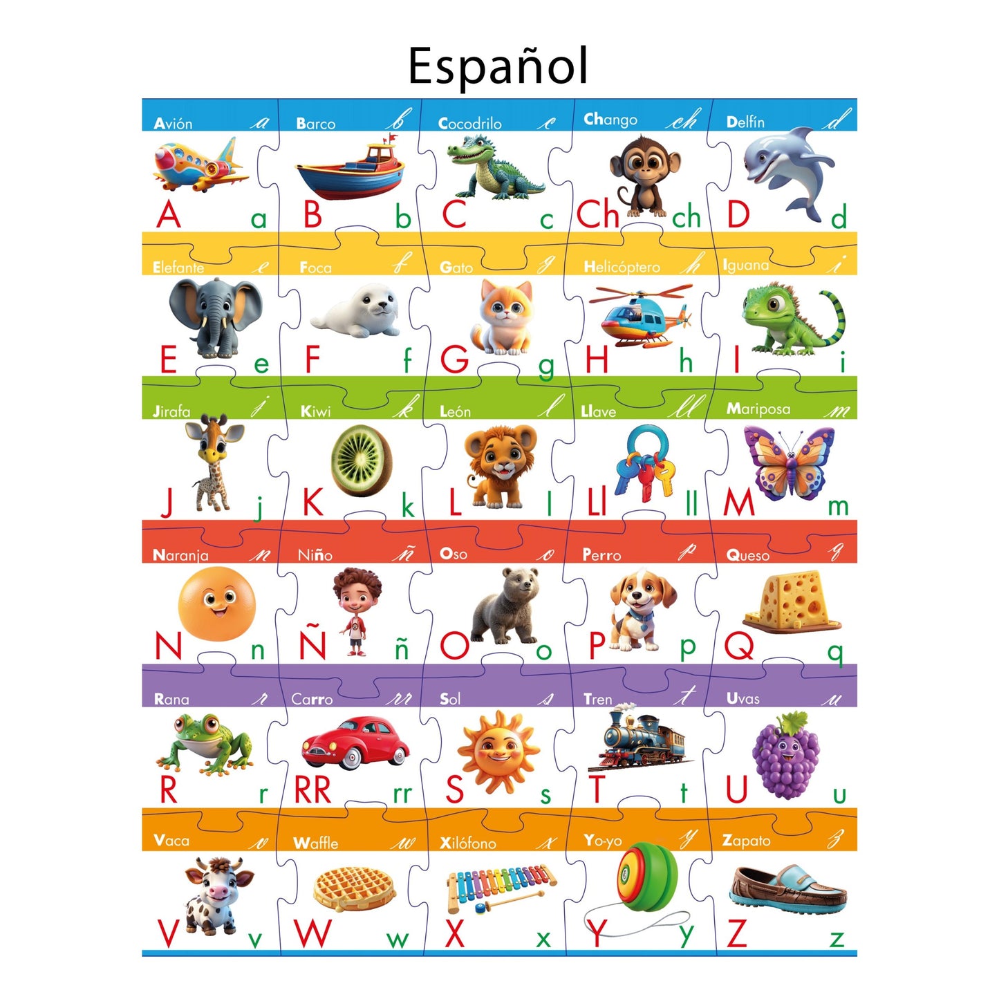 El Abecedario (español-inglés), Educativos Totte