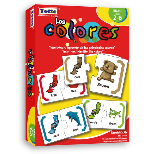 Los colores (español-inglés), Educativos Totte