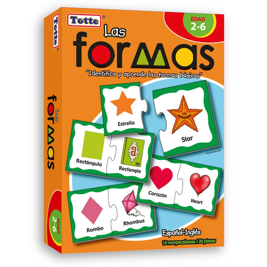 Las formas (español-inglés), Educativos Totte