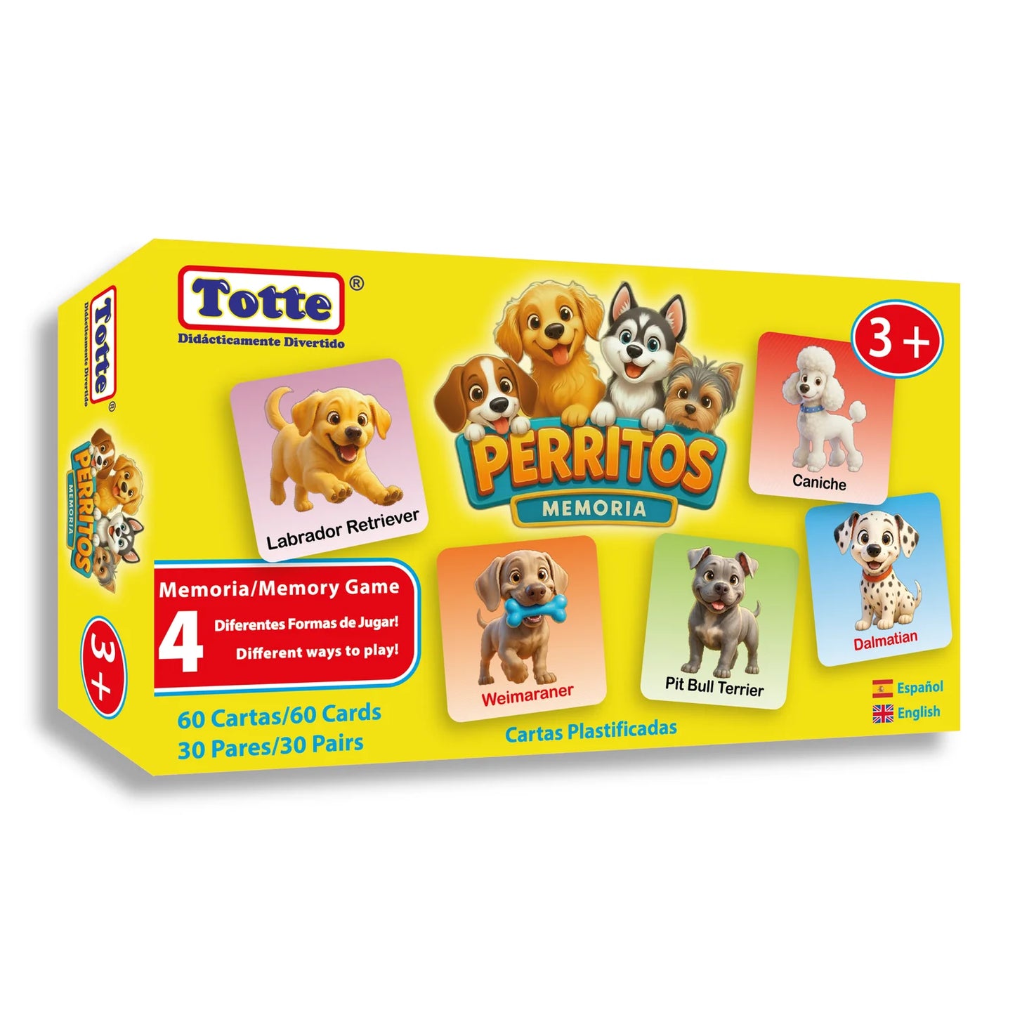Memoria Perritos (español-inglés), Educativos Totte