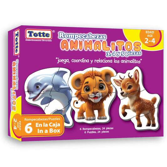 Animalitos Rompecabezas Progresivo , Educativos Totte