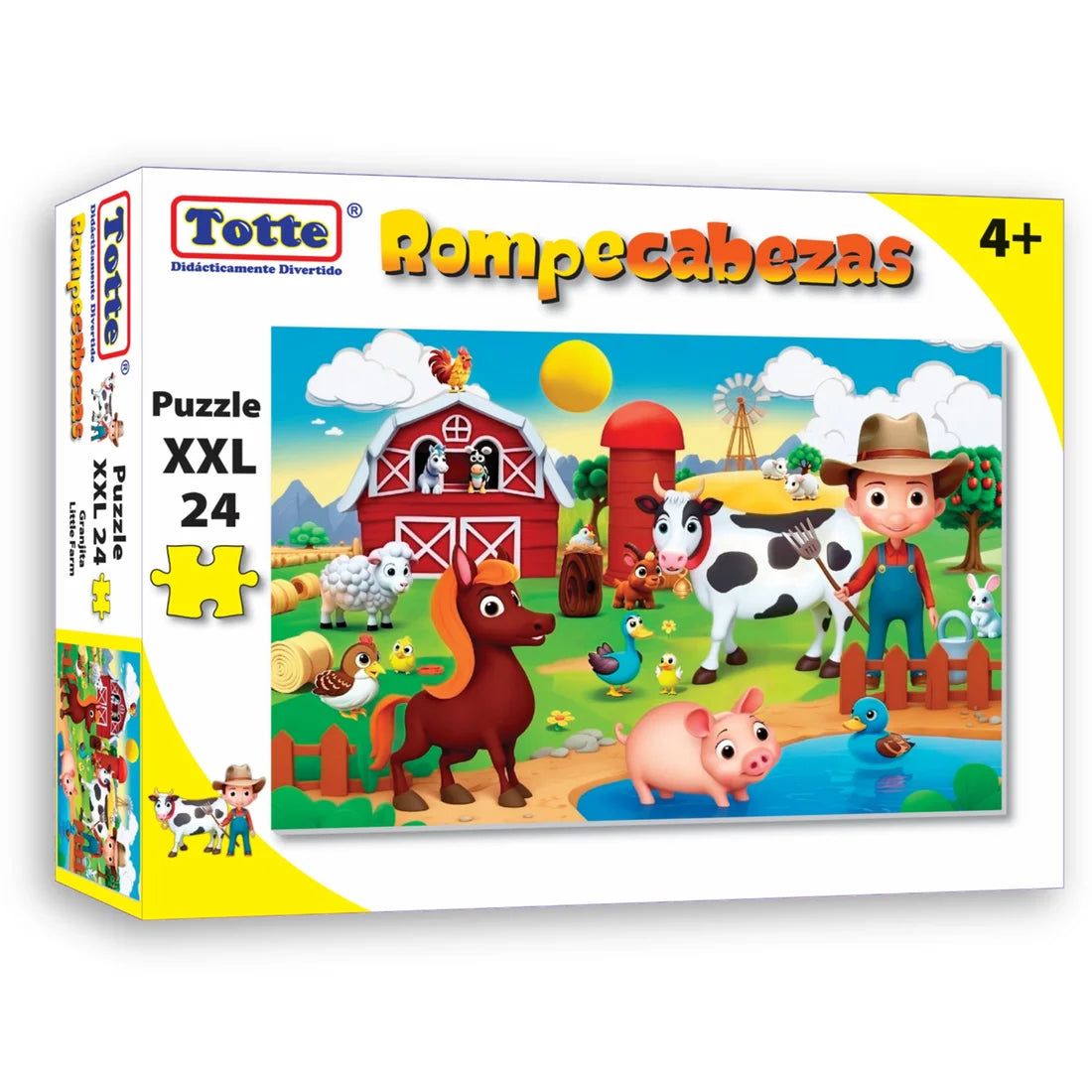 Granjita Rompecabezas 24 Piezas XXL, Educativos Totte
