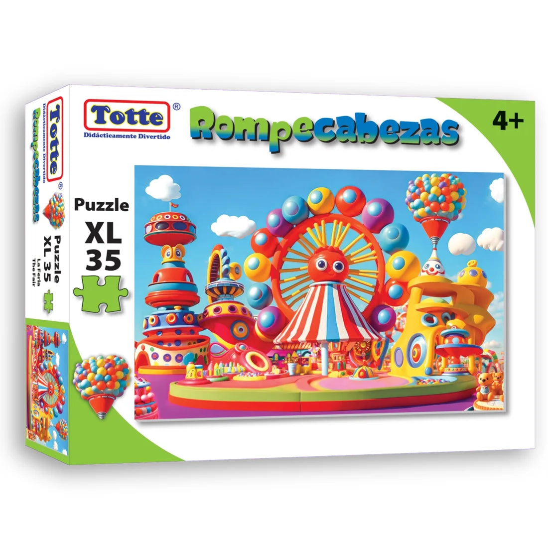 La Feria Rompecabezas 35 Piezas XXL, Educativos Totte