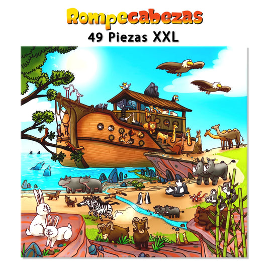 Arca de Noe Rompecabezas 49 Piezas XXL, Educativos Totte