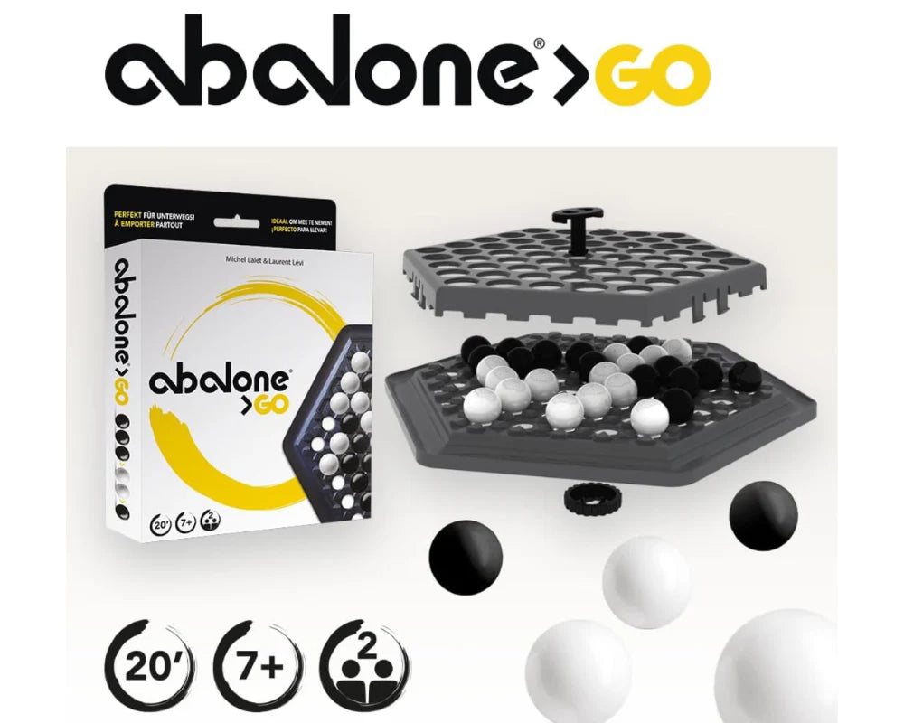 Abalone Go, Juego de Mesa en Español, Asmodee