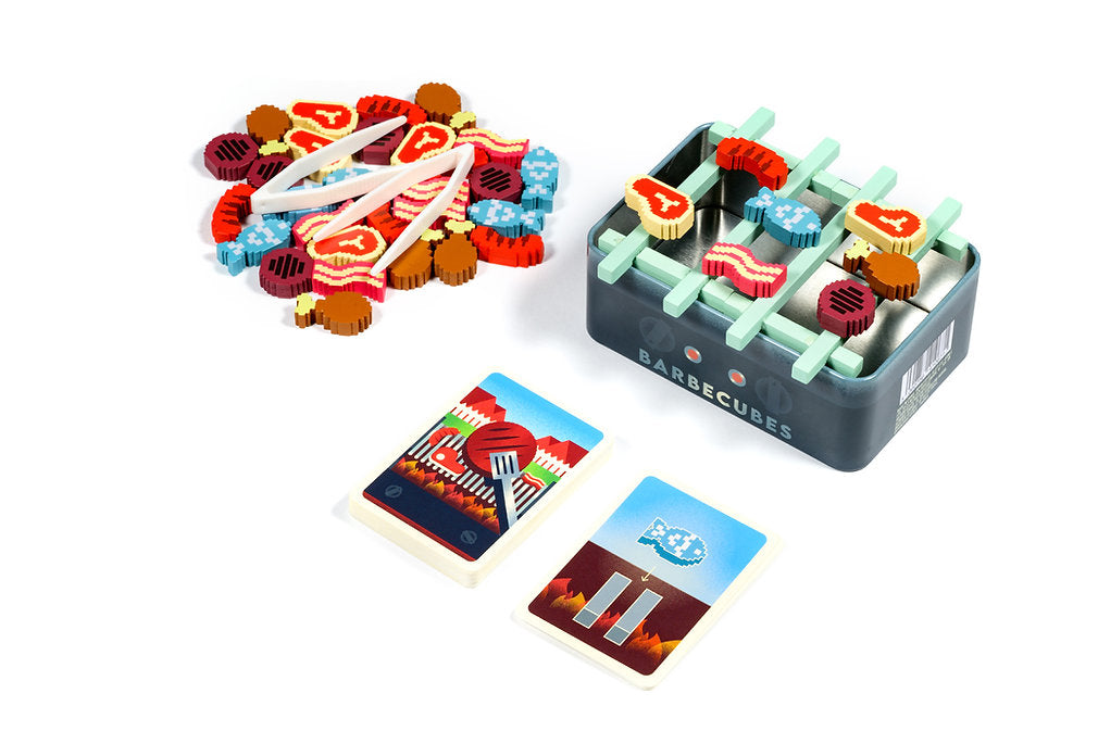 Barbecubes: Juego de Mesa en Inglés, Alley Cat Games