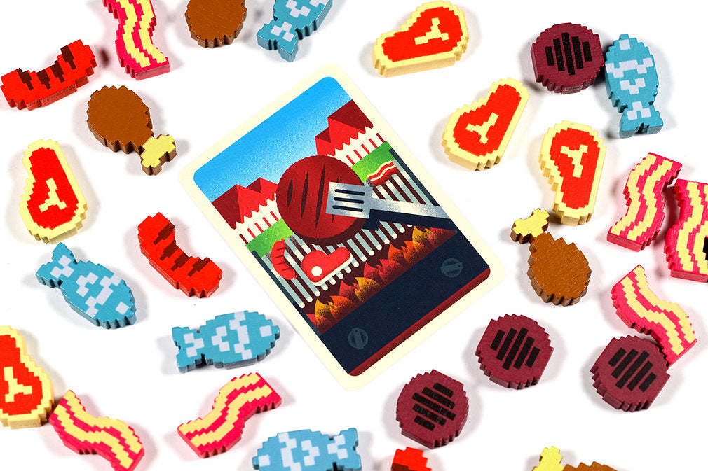 Barbecubes: Juego de Mesa en Inglés, Alley Cat Games
