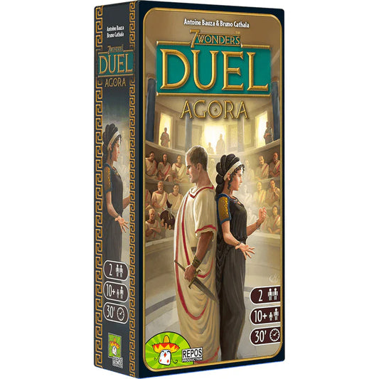 7 Wonders Duel Agora Expansion (Inglés), Juego de Mesa Asmodee