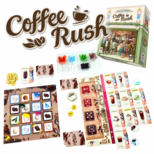 Coffee Rush Español, Juego de Mesa Korea Board Games