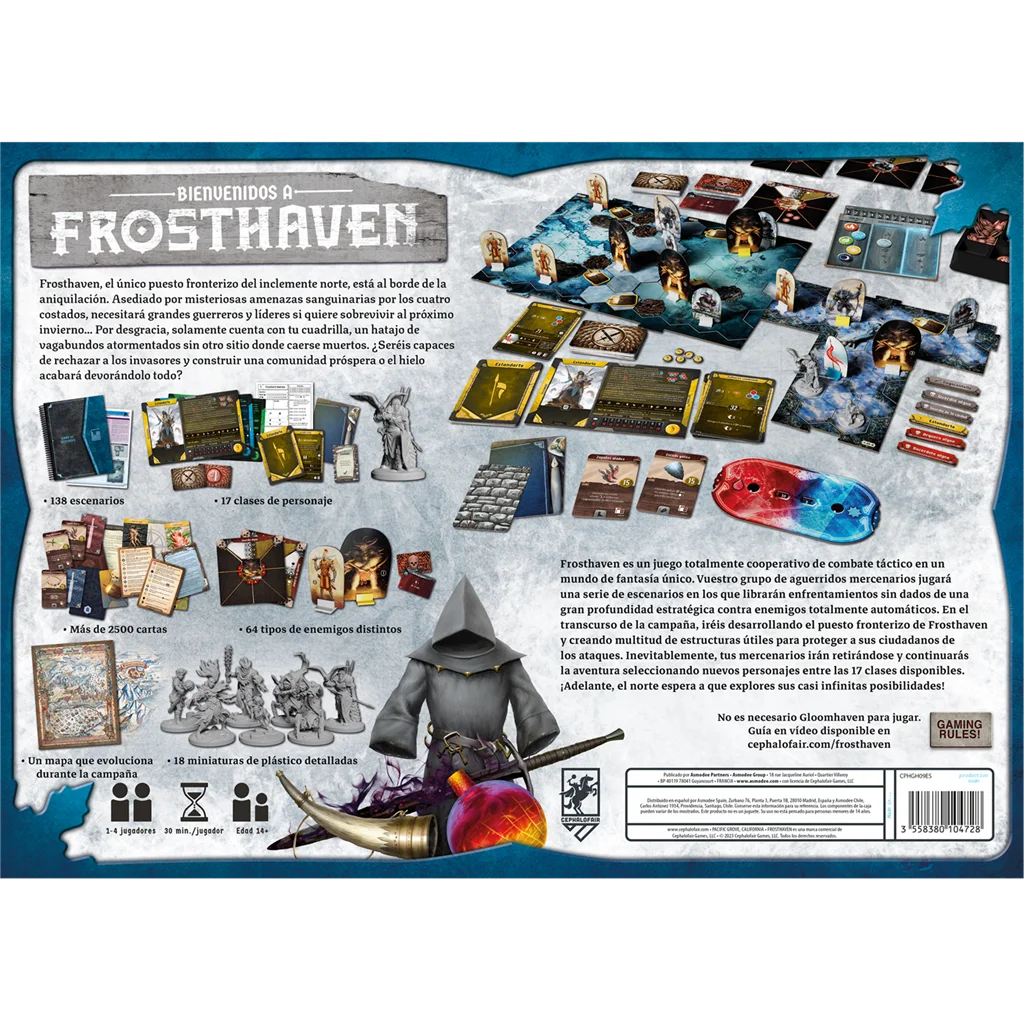 Frosthaven (Español), Juego de Mesa Cephalofair