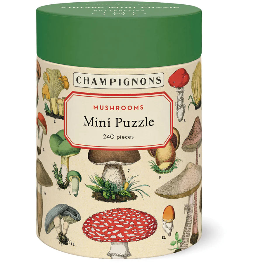 Rompecabezas Mini Vintage Mushrooms 240 Piezas, Cavallini & Co