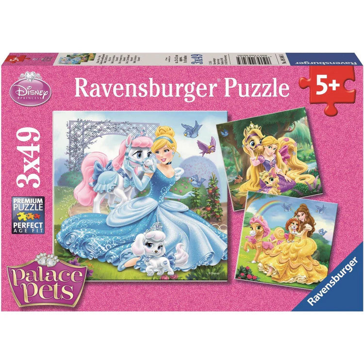 Bella, Cenicienta y Rapunzel: Rompecabezas 3 x 49 Piezas Ravensburger